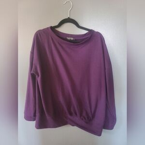 Women's Purple Long Sleeve Top